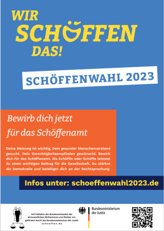 Plakat Schöffenwahl 2023