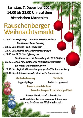 Rauschenberger Weihnachtsmarkt am 7. Dezember 2024