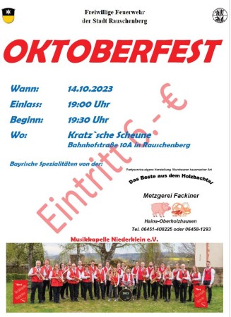 Oktoberfest der Freiwilligen Feuerwehr der Stadt Rauschenberg