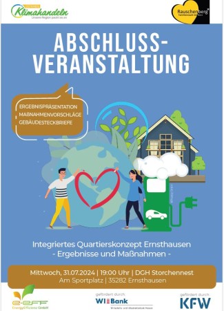 Einladung zur Abschlussveranstaltung im Rahmen der Quartierskonzepte für Ernsthausen und Josbach