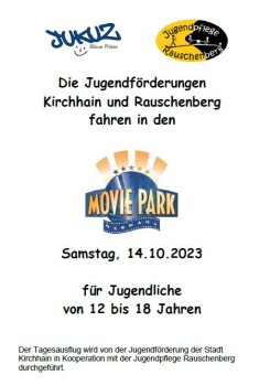 Anmeldung Movie Park-Besuch